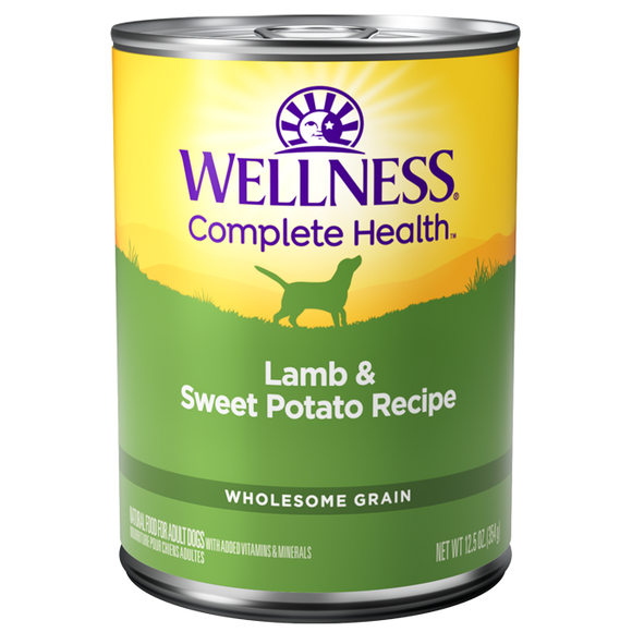 [WN-CanLamb] Wellness Complete Health Pate Lamb & Sweet Potato Canned Food for Dogs (12.5oz)