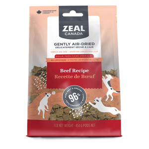 Zeal Canada Gently Air-Dried Beef Recipe Dry Dog Food [Wt : 1lb/454 g]