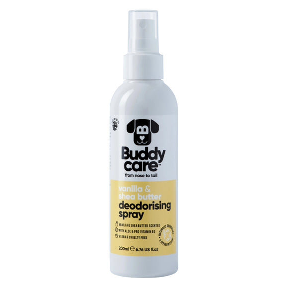 Buddy Care Dog Deodorising Spray - Vanilla & Shea Butter (200ml)