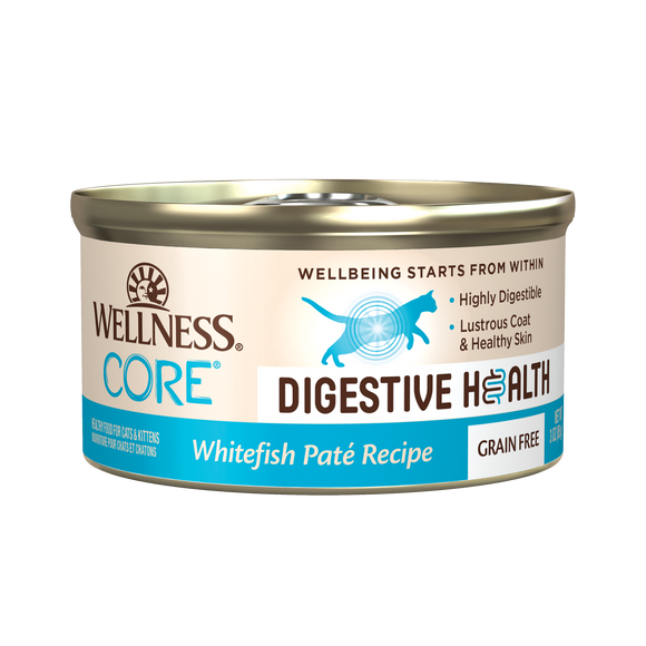 Wellness Core Core Digestive Health Whitefish Pate Wet Food for Cats (3oz)