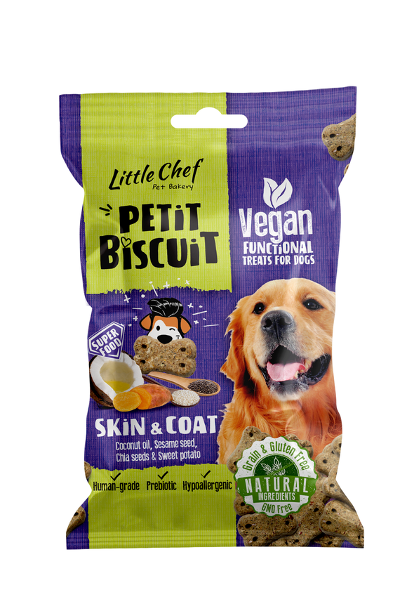 Little Chef Grain Free Skin & Coat Functional Treats for Dogs (100g)