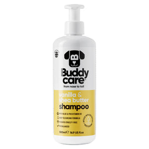 Buddy Care Dog Shampoo - Vanilla & Shea Butter (500ml)