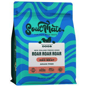 SoulMate Roar Roar Roar High Country Red Meat Freeze Dried Dog Food (2 sizes)