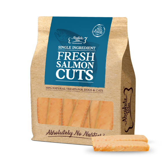 Absolute Bites Fresh Cut Treats (Salmon Cut) for Dogs & Cats (12pcs)