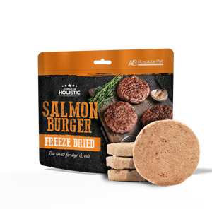 Absolute Holistic Freeze Dried Raw Treats for Cats & Dogs - Salmon Burger (80g)
