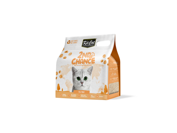 Kit Cat 2nd Chance Plant-Based Cat Litter - Pea Fiber (7L/ 2.5KG)