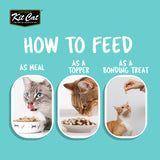 Kit Cat Freeze Bites Raw Food for Cats - Beef & Cod Fish (225g) | 15 Packs