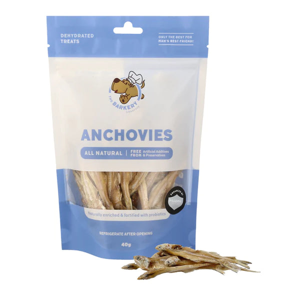 The Barkery Dehydrated Anchovies Treats for Dogs (2 sizes)