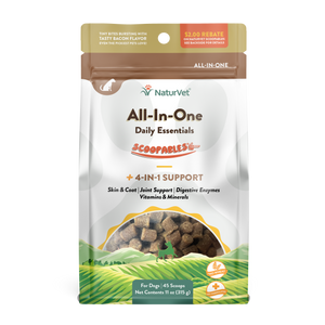NaturVet Scoopables All-In-One Daily Essentials 4-in-1 Support Dog Supplement [Wt : 11oz ]