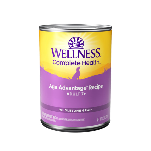 Wellness Complete Health Age Advantage Recipe Wholesome Grain Wet Dog Food [Weight: 12.5 oz]