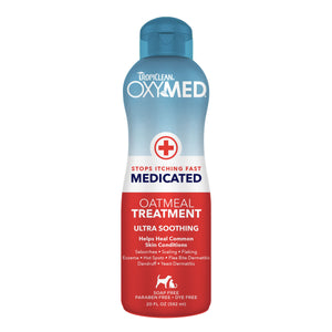 Tropiclean OxyMed Medicated Pet Oatmeal Treatment Rinse (20 fl oz)