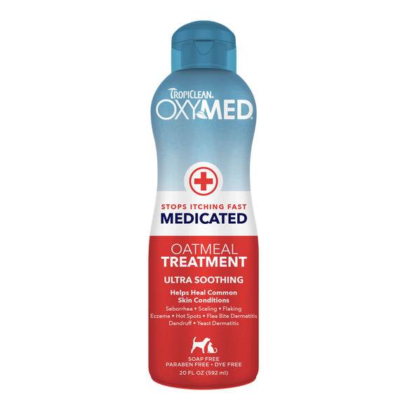 Tropiclean OxyMed Medicated Pet Oatmeal Treatment Rinse (20 fl oz)