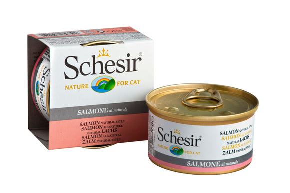 Schesir Can in Water (Salmon Natural Style) for Cats (85g)