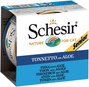 Schesir Can in Jelly (Senior Tuna with Aloe) for Cats (85g)