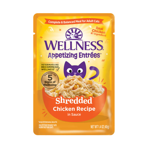 Wellness Appetizing Entrees Shredded Chicken Recipe Wet Cat Food (1.4oz)