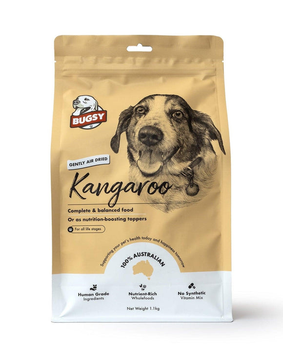 Bugsy's Kangaroo Air-Dried Food - Immunity Support, Antioxidant, Anti Inflammatory, Hip & Joint (2 sizes)