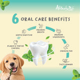Altimate Pet Dental Chew Value Tub for Dogs - Milk (1200g)