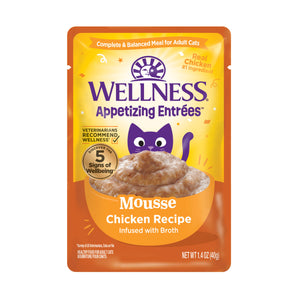 Wellness Appetizing Entrees Mousse Chicken Recipe Wet Cat Food (1.4oz)