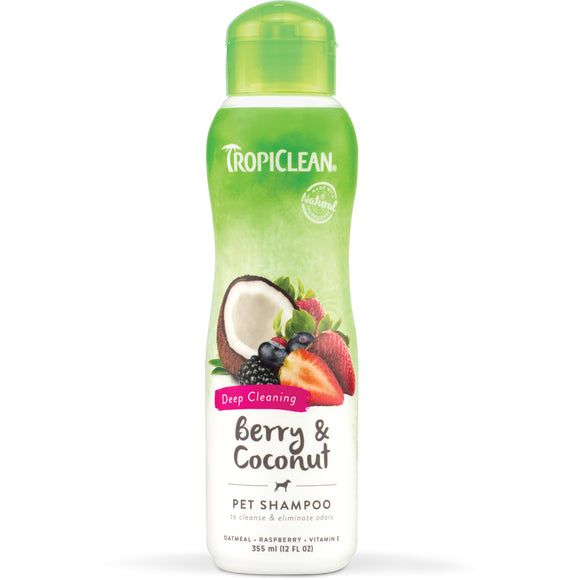 Tropiclean Deep Cleaning Berry & Coconut Pet Shampoo (2 sizes)
