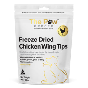 The Paw Grocer - Freeze Dried Chicken Wing Tips Cat & Dog Treats [Wt : 90g]