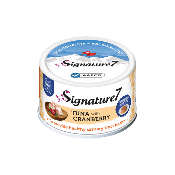 Signature 7 Sunday Superfoods Pate - Tuna with Cranberry For Urinary Tract Health for Cats (80g)