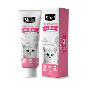 Kit Cat Daily Nutritional Supplement Gel For Cats & Kittens - Hairball (120g)