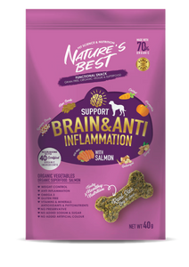 Nature’s Best Brain & Anti-inflammation Salmon Functional Snack for Dogs (40g)
