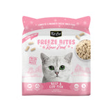 Kit Cat Freeze Bites Raw Food for Cats - Beef & Cod Fish (225g) | 15 Packs
