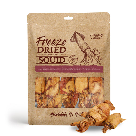 Absolute Bites Freeze-Dried Treats for Dog (Squid) 40g