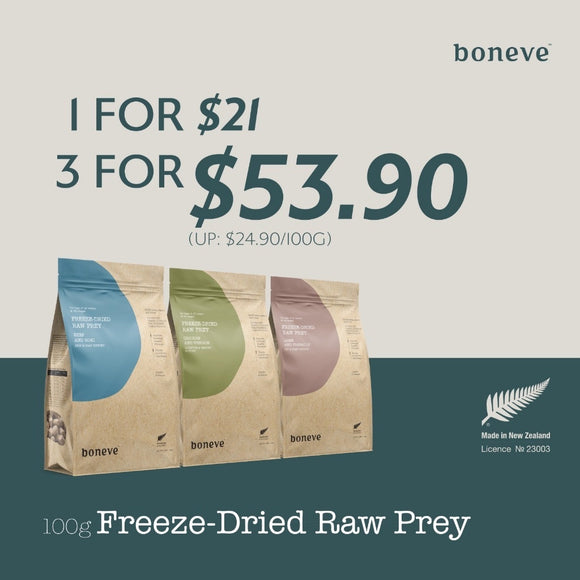 Boneve Freeze Dried Prey Food for Dogs (100g)