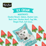Kit Cat Party Packs Freeze Dried Treats for Cats - Ice Cream (35g)