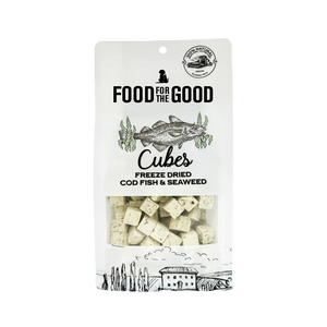 Food For The Good - Freeze Dried Codfish & Seaweed Cubes Cat & Dog Treats (70g)