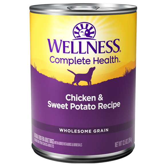 [WN-CanChicken] Wellness Complete Health Pate Chicken & Sweet Potato Canned Food for Dogs (12.5oz)