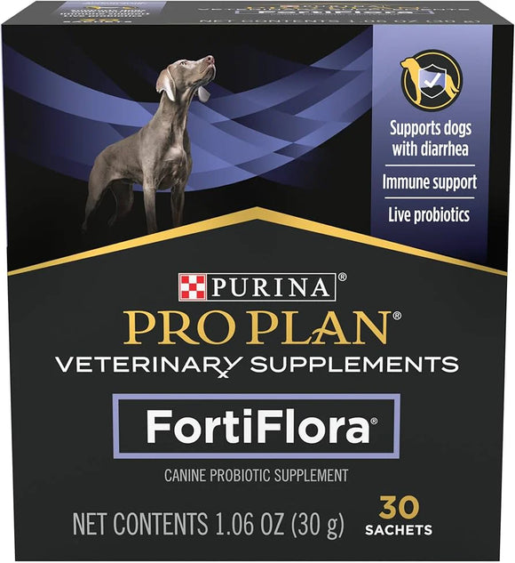 Pro Plan FortiFlora Powdered Probiotic Supplement for Dogs (30 Sachets)