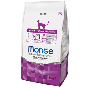 Monge Superpremium Natural Adult Cat Food (1.5kg)