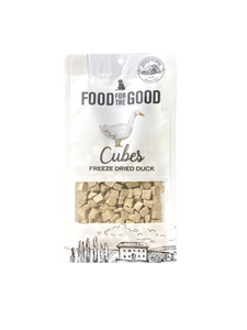 Food For The Good Duck Cubes Freeze-Dried Treats for Dogs & Cats (70g)
