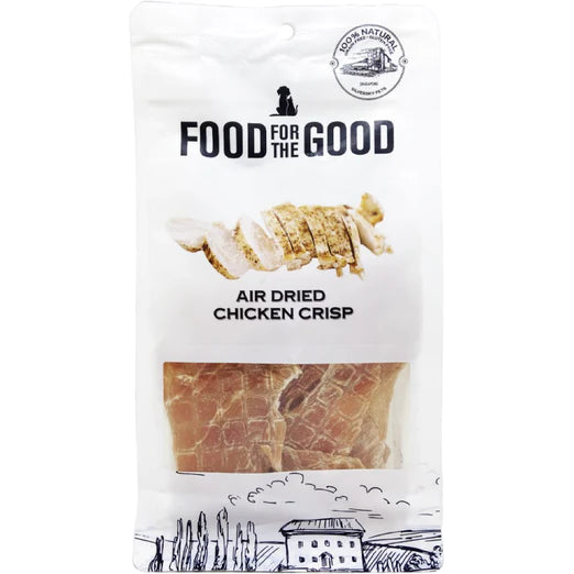 Food For The Good Chicken Crisp Air-Dried Treats for Dogs & Cats (100g)