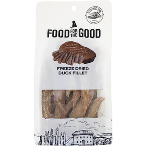 Food For The Good Duck Fillet Freeze-Dried Treats for Dogs & Cats (100g)