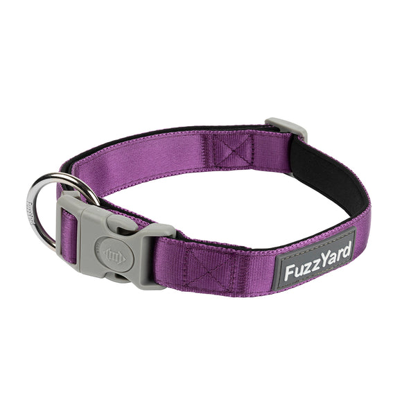 Fuzzyard Plain Collar - Grape (3 sizes)