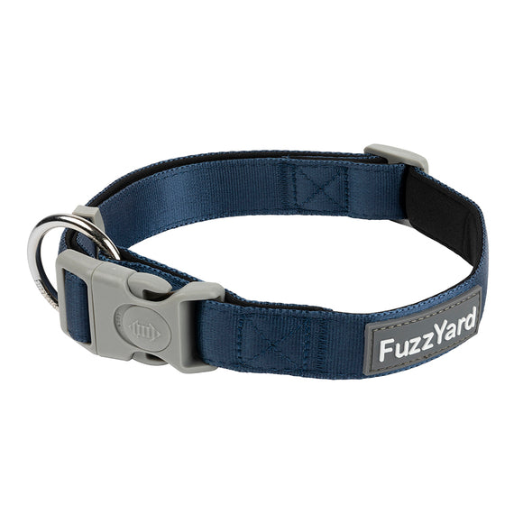 Fuzzyard Plain Collar - Marine (3 sizes)