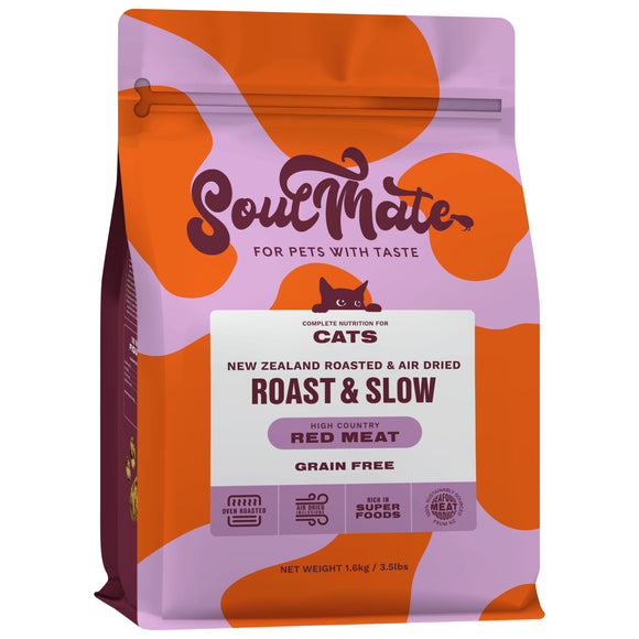 SoulMate Roast & Slow High Country Red Meat Baked and Air Dried Cat Food (2 sizes)