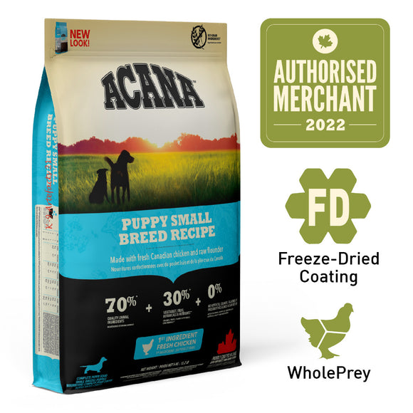 Acana Heritage Freeze-Dried Coated Puppy Small Breed (2 sizes)