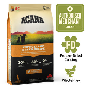ACANA Heritage Freeze-Dried Coated Puppy Large Breed Dry Dog Food (11.4kg)