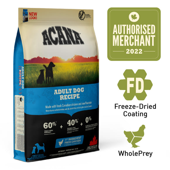 ACANA Heritage Freeze-Dried Coated Adult Dog Dry Food (2 Sizes)