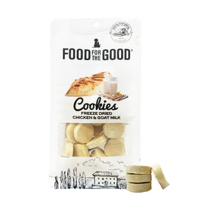 Food For The Good Freeze Dried Chicken & Goat Milk Cookies for Dogs & Cats (70g)