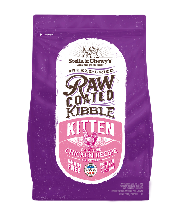 Stella & Chewy’s Raw Coated Kitten Cage-free Chicken Recipe (5lb)