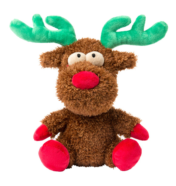 FuzzYard Christmas Dog Toy - Rocky Reindeer [Size:Small]