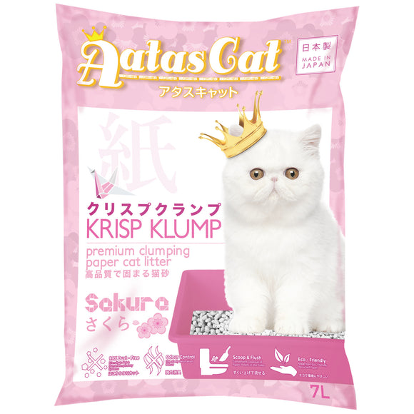 Aatas Cat Krisp Klump Paper Cat Litter Sakura 7L