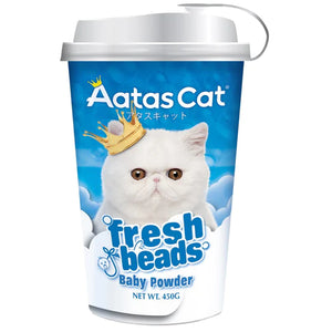 Aatas Cat Fresh Beads Deodorizer Baby Powder 450g