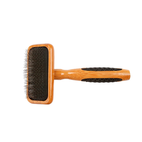 Bass Brushes Bass Slicker Style Pet Brush SOFT | Striped or Dark Finish (4 sizes)